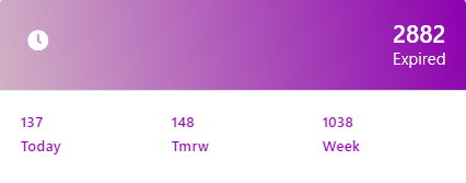 Expired Accounts Screenshot