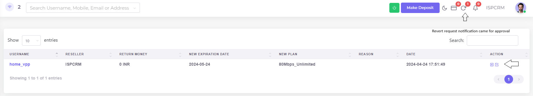 Revert Request Approval