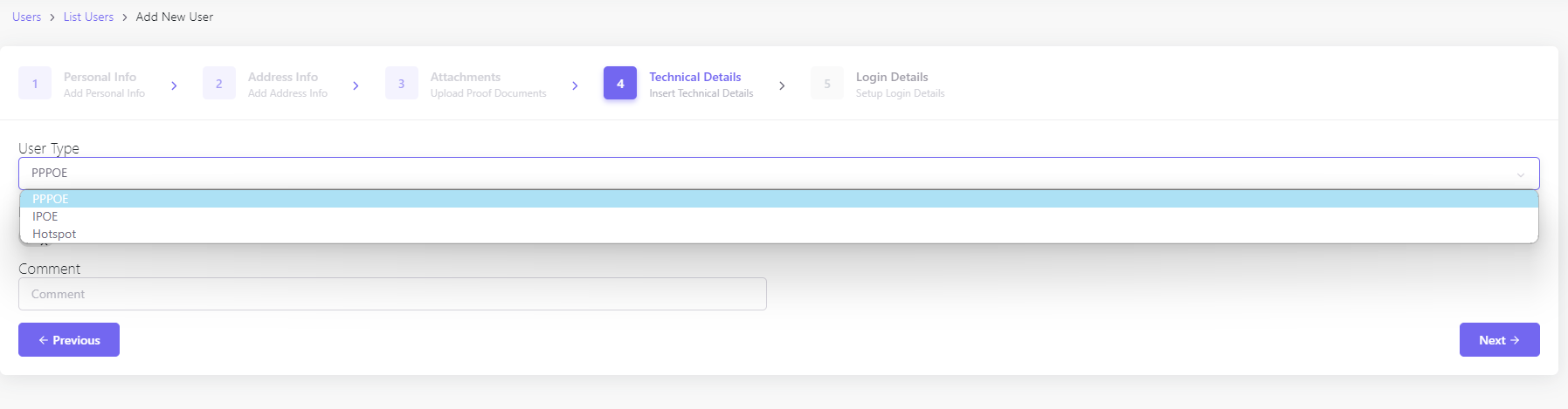 Technical Details Screenshot